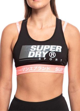 Спортивный бюстгальтер с графикой superdry training /9652/