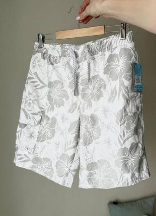 Плавки чоловічі, плавальні шорти білі від primark з сіткою, підкладкою1 фото