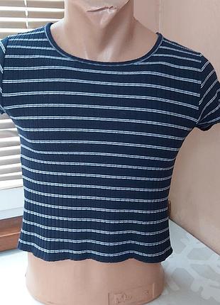Футболка в рубчик s