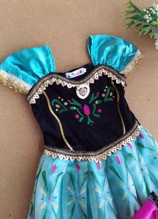 Карнавальное платье на 5 лет анна ледяное сердце эльза8 фото