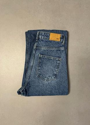 Джинсы свободного кроя zara z1975 straight high waist8 фото