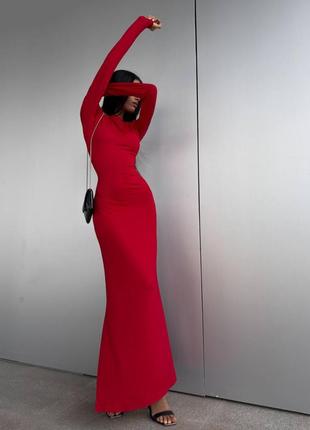 Платье вискоза красный