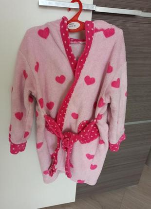 Тепленький халат для дівчинки 4-6 років