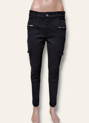 Черные брюки джинсы5 фото