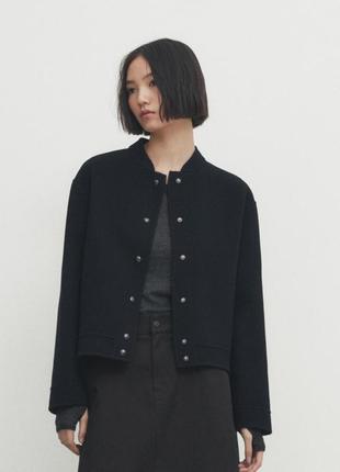 Піджак бомбер пальто жакет massimo dutti