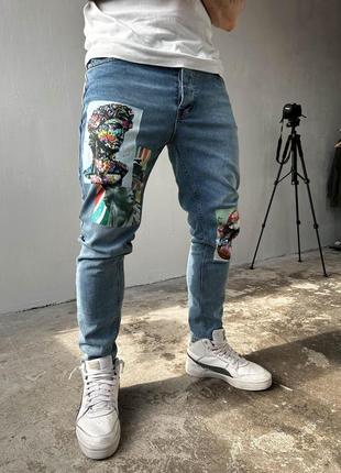 Мужские стильные джинсы1 фото