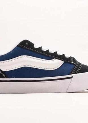 Чоловічі жіночі кеди vans knu skool navy white