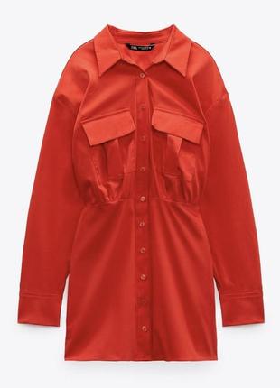 Стильное коттоновое платье zara3 фото