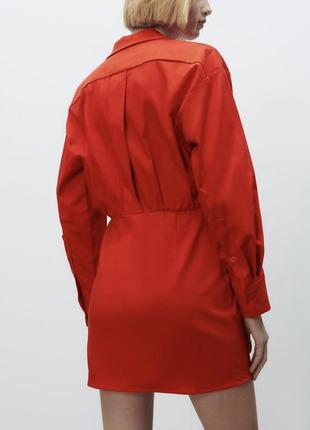 Стильное коттоновое платье zara4 фото