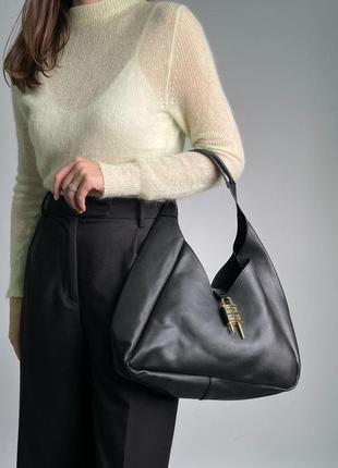 Жіноча сумка 👜  g-hobo medium leather black3 фото