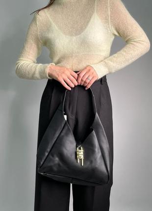 Жіноча сумка 👜  g-hobo medium leather black9 фото