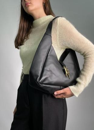 Жіноча сумка 👜  g-hobo medium leather black5 фото
