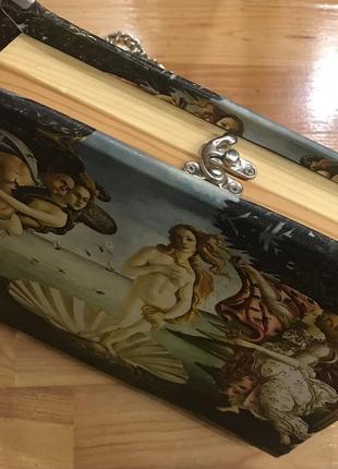 Деревянная сумка "рождения венеры" возрождения2 фото