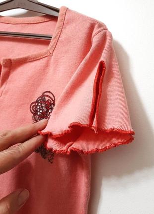 Відмінної якості футболка дитяча рожева бавовна короткі літні рукави на дівчинку 1,5-2,5года3 фото