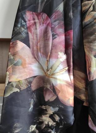 Coast максі спідниця, квітковий принт, ддовга святкова, на випускний з топом, спідниця з високою посадкою5 фото