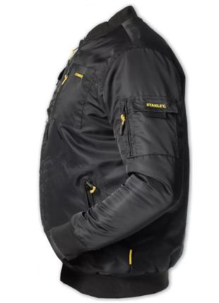 Чорна куртка-бомбер чоловіча stanley bomber jacket m,l,xl3 фото