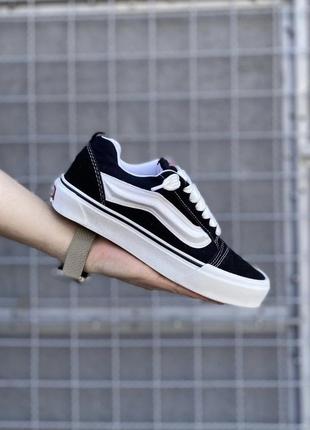 Vans knu school black&white1 фото