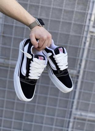 Vans knu school black&amp;white4 фото