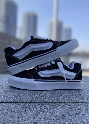 Vans knu school black&white5 фото