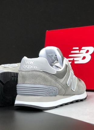 Чоловічі замшеві кросівки з сіткою в стилі new balance 574 🆕 нью баланс 5743 фото