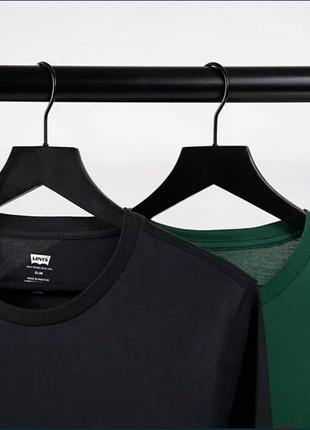 Фирменние футболки levis sport casual котон черная зеленая базовая оригинал базовая опт2 фото
