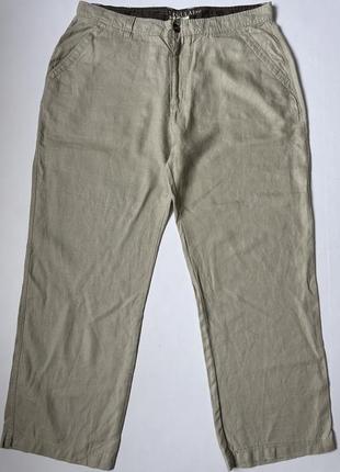 Брюки льняные