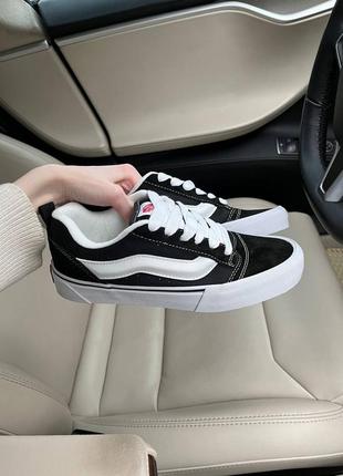 Vans knu skool black white y2k/ drill / sk81 фото