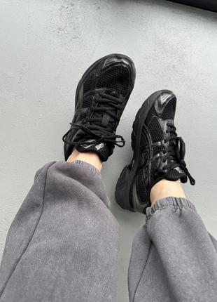 Кроссовки asics gel-1130 triple black6 фото