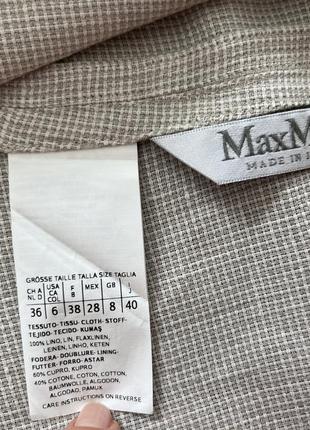 Max mara, жакет льон5 фото