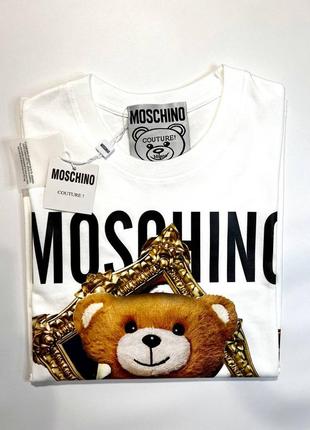 Женская футболка в стиле moschino /размер s-m/ женская футболка в стиле москино / футболка в стиле moschino / футболка в стиле москино /12 фото