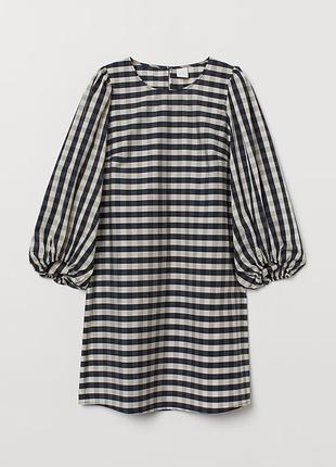 Платье с пышными рукавами h&amp;m.