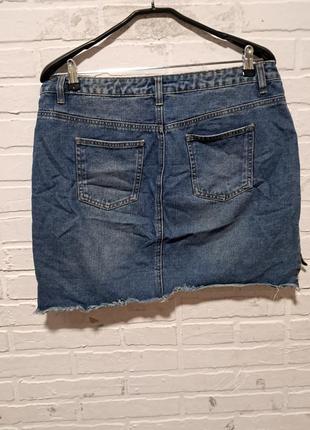 Джинсова міні спідничка спідниця юбка3 фото