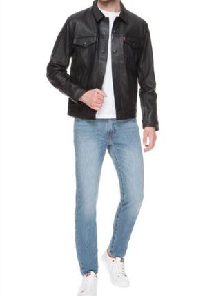 Куртка від levis, шкіряна, шкіра буйвола, чорна