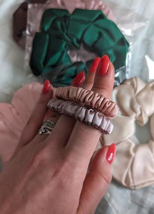 Шелковые резинки для волос millbery silk 100%.