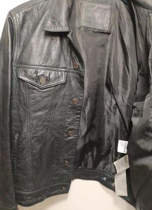 Куртка від levis, шкіряна, шкіра буйвола, чорна