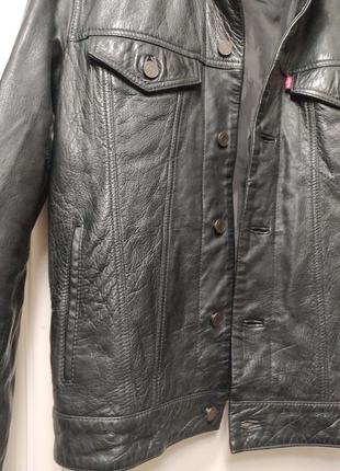 Куртка від levis, шкіряна, шкіра буйвола, чорна