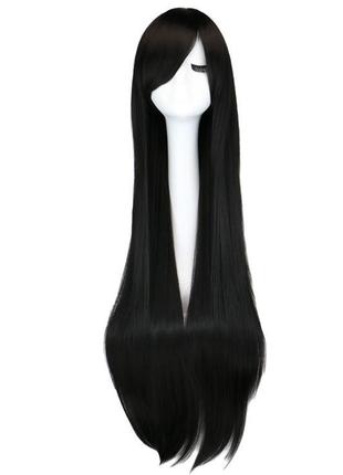Длинные черные парики resteq - 100см, прямые волосы, косплей, аниме