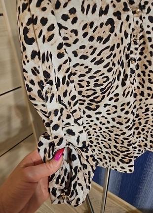Блузка zara леопардовий принт3 фото