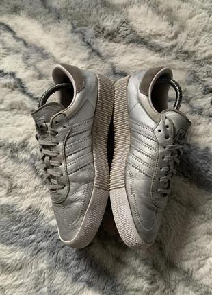 Adidas samba rose silver campus3 фото