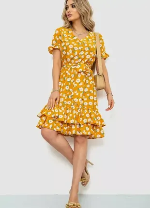 Платье с цветочным принтом5 фото