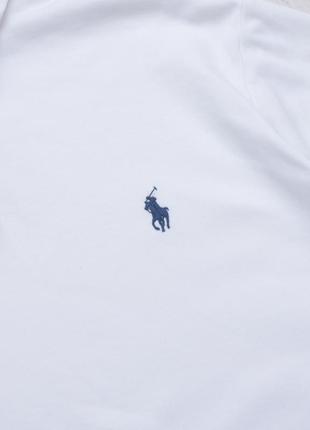 Polo ralph lauren оригинальная футболка поло с лошадью логотипа белого цвета р. l4 фото