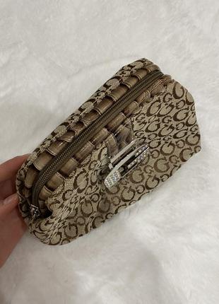 Шикарный винтажный набор guess кошелек и сумочка косметичка нюанс3 фото