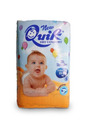 Підгузники cardificio italiano quik 6 xl (15-30кг) 14 шт.