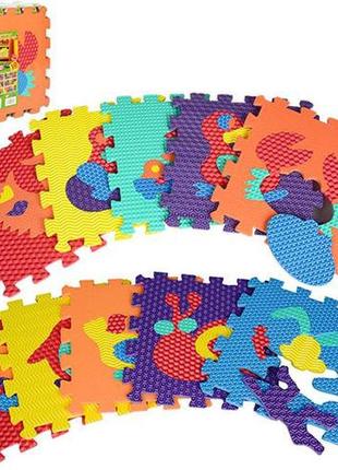 Дитячий килимок мозаїка тварини m 2616 матеріал eva
