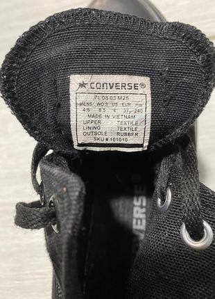 Оригинальный черный высокие конверсы converse кеды high black6 фото