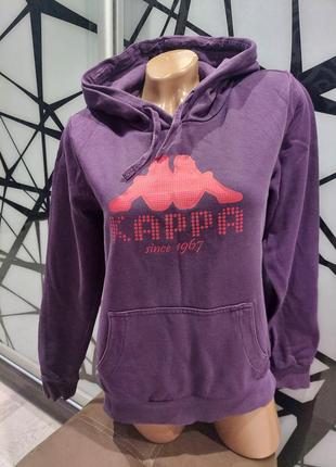 Спортивная кофта, свитшот фиолетового цвета kappа s/ 42-44