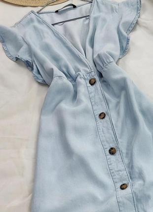 Стильное сарафан платье миди с пуговицами джинсовое1 фото