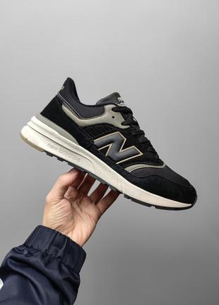 👟 кроссовки new balance 997 black / haki / наложка bs👟1 фото