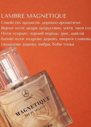Акция туалетная вода magnetique франция. объем 50мл нишевые люкс