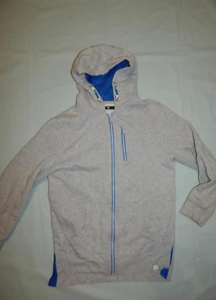 Кофта капюшонка толстовка на змейке модная 13 лет